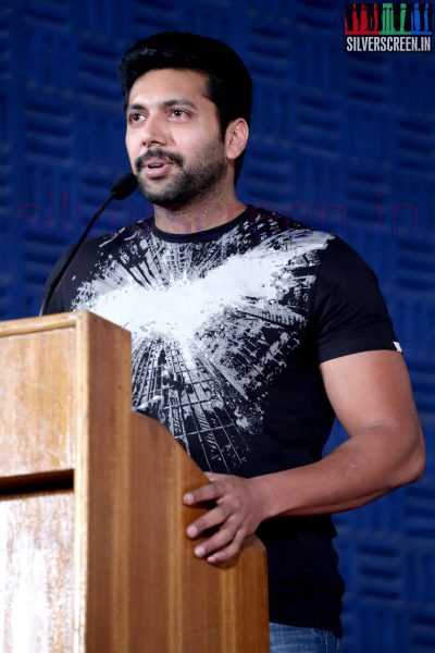 Actor Jayam Ravi at Nee Yellam Nalla Varuvada Press Meet