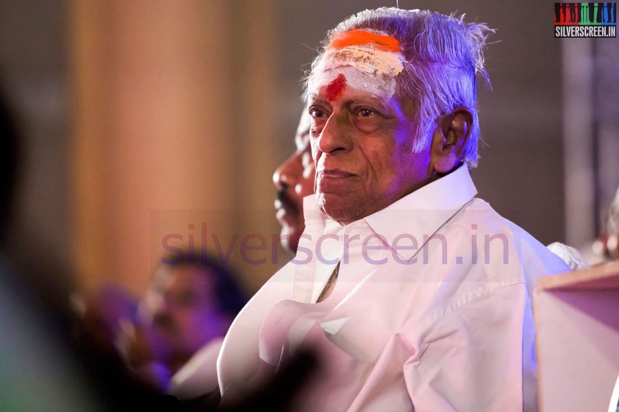 Music Director M S Viswanathan at the Puthiyathalaimurai (Puthiya Thalaimurai) Tamizhan Awards 2014