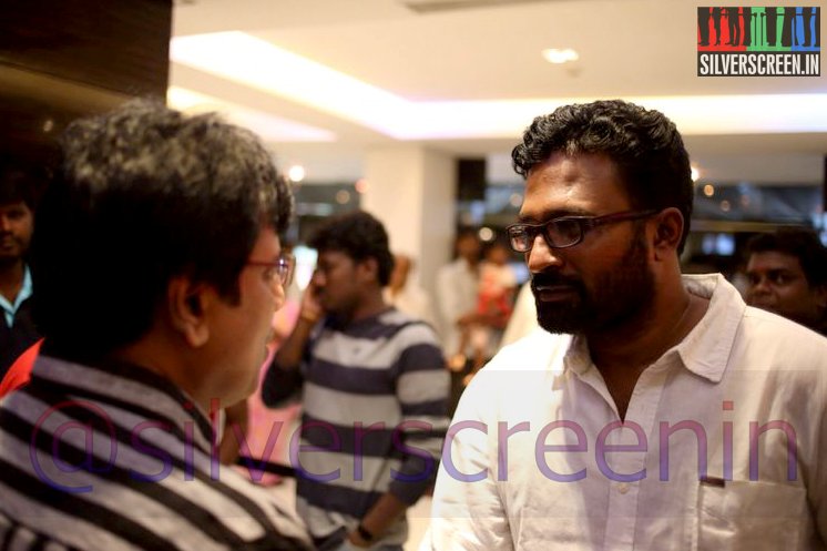 Actor Vivek and Director Ram at Ramanujan Movie Premiere