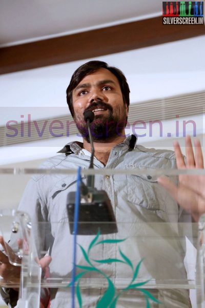 Director Balaji Tharaneetharan at Sathuranga Vettai Press Meet