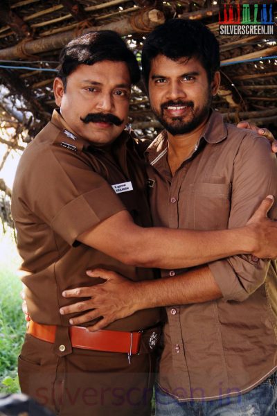 Actor Thabi Ramaiah and Pa Vijay in Thagadu Thagadu Movie Stills
