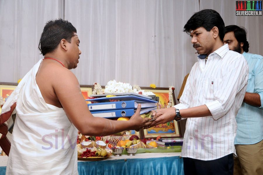 Director Bala at Tharai Thappattai (Or Thaarai Thappatai) Movie Launch or Pooja Event