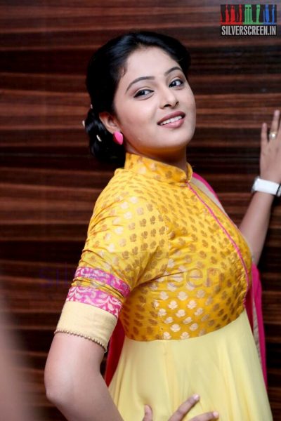 Actress Arundhathi at Thottal Thodarum Audio Launch Function