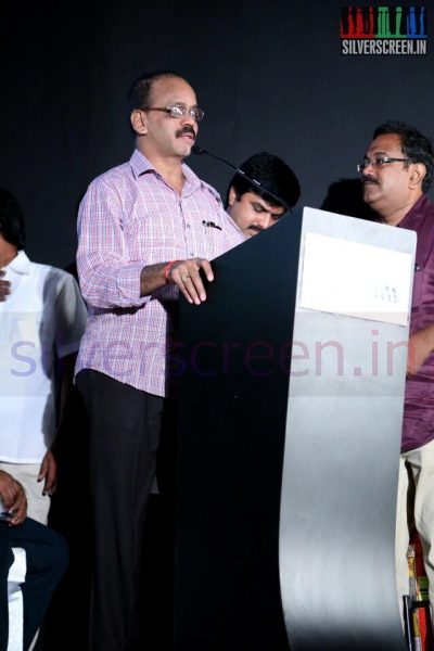 Producer G Dhananjayan at Thottal Thodarum Audio Launch Function
