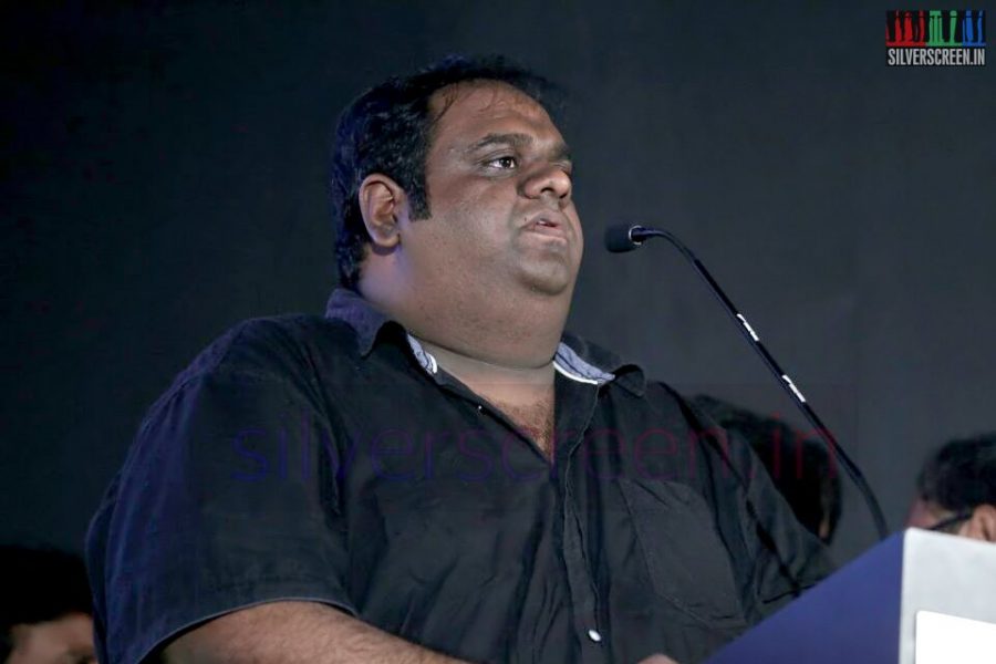 Producer Ravindar Chandrasekaran at Thottal Thodarum Audio Launch Function