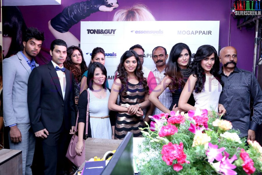 Chennai Model Pradhayini Sarvothaman, Arti Aniruda, Sanchita Shetty, Kavitha, Sruthi, Dominic, Rana at the Toni & Guy Essensuals Mogappair Launch