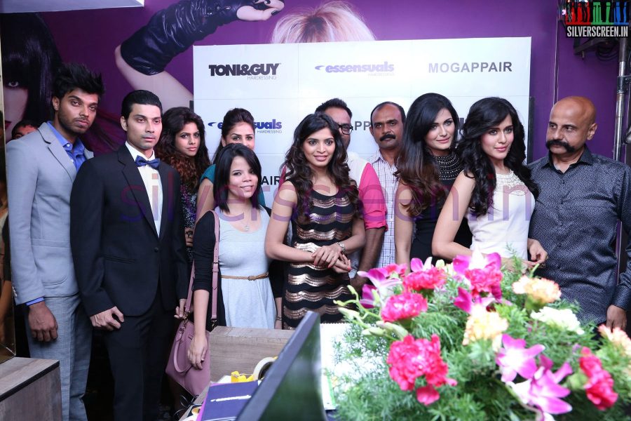 Chennai Model Pradhayini Sarvothaman, Arti Aniruda, Sanchita Shetty, Kavitha, Sruthi, Dominic, Rana at the Toni & Guy Essensuals Mogappair Launch