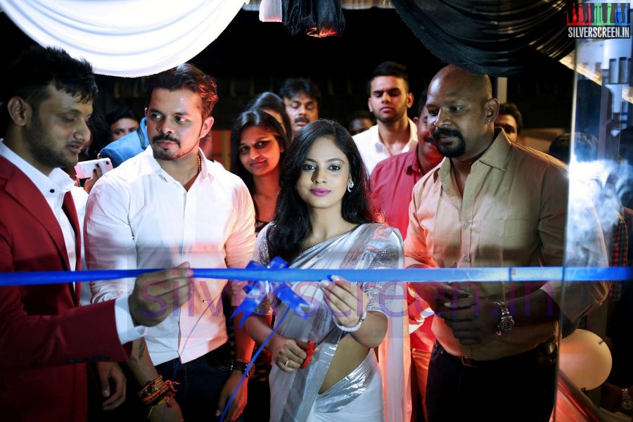 Actress Nandita and Sreesanth at the Toni & Guy launch at Harrington Road on 23rd July 2014