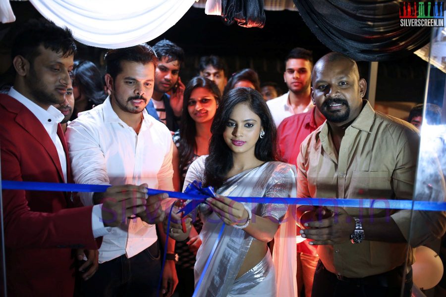 Actress Nandita and Sreesanth at the Toni & Guy launch at Harrington Road on 23rd July 2014