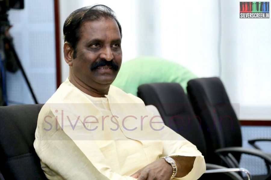 Lyricist Vairamuthu at his Press Meet July 7 2014