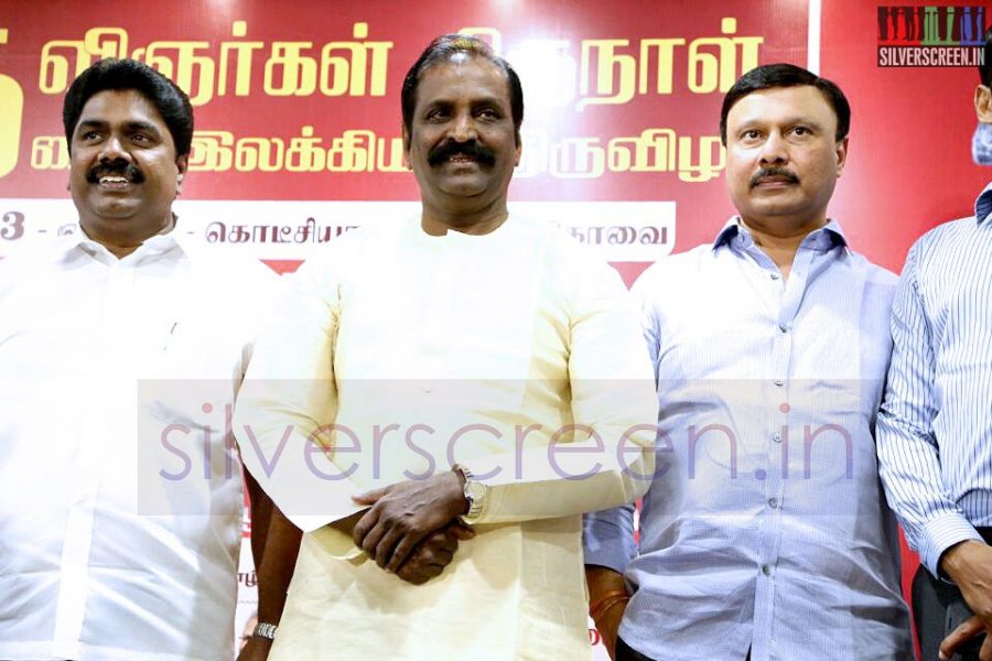 Lyricist Vairamuthu at his Press Meet July 7 2014