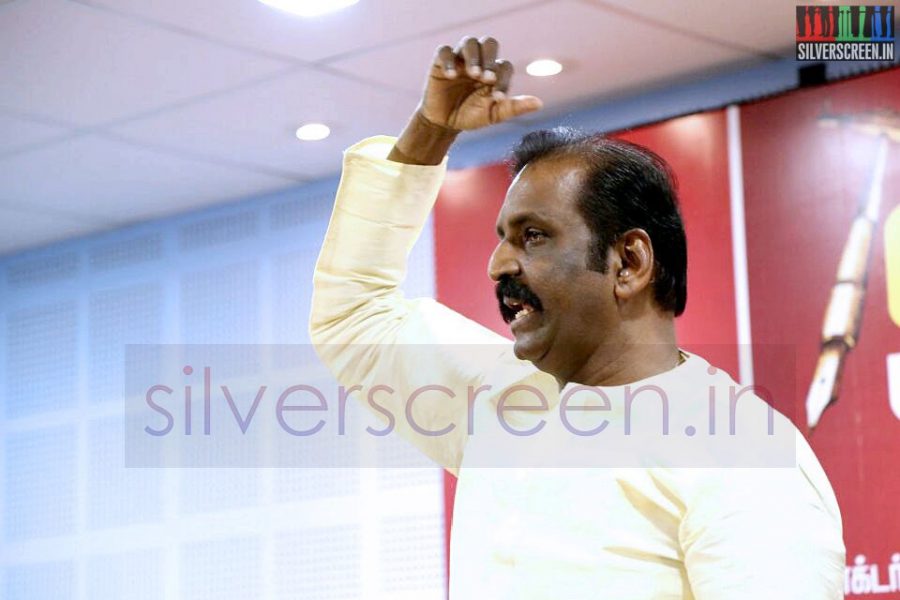 Lyricist Vairamuthu at his Press Meet July 7 2014