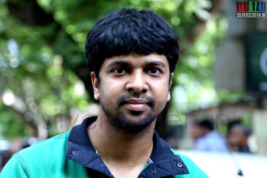 Lyricist Madhan Karky at the Vairamuthu Press Meet July 7 2014