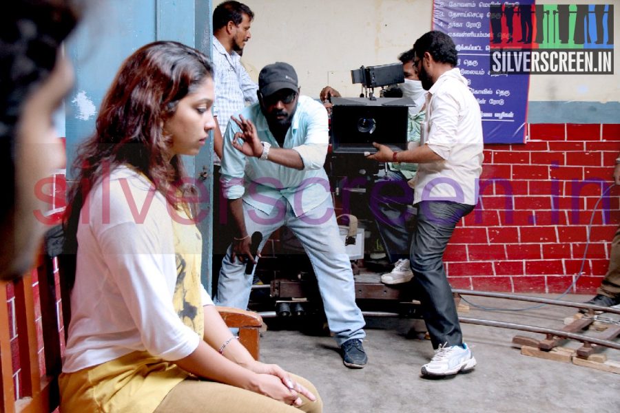 Actress Shalini and Actror Gautham Krishna in Vazhapazham Working Stills