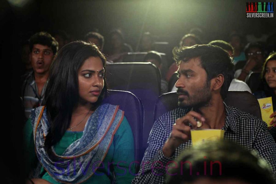 Actor Dhanush and Amala Paul in Velaiyilla Pattathari or VIP