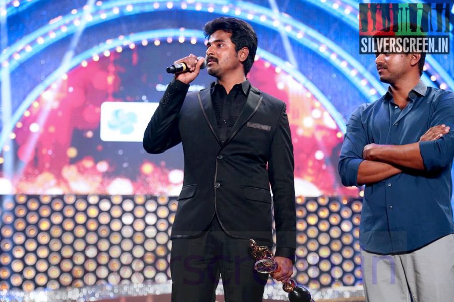 Actor Vijay and Sivakarthikeyan at Vijay Awards 2014 Event