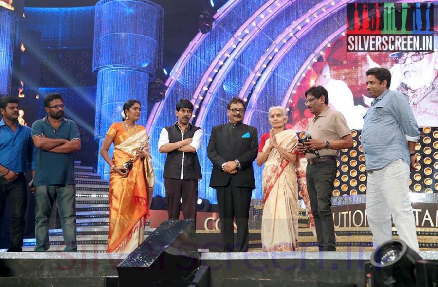 Director Bala, Ram and Bharathiraja at Vijay Awards 2014 Event