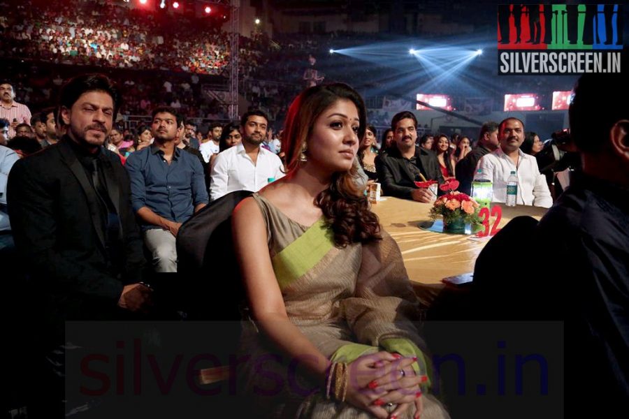 Actor Vijay, Shahrukh Khan, Suriya and Actress Nayanthar at Vijay Awards 2014 Event
