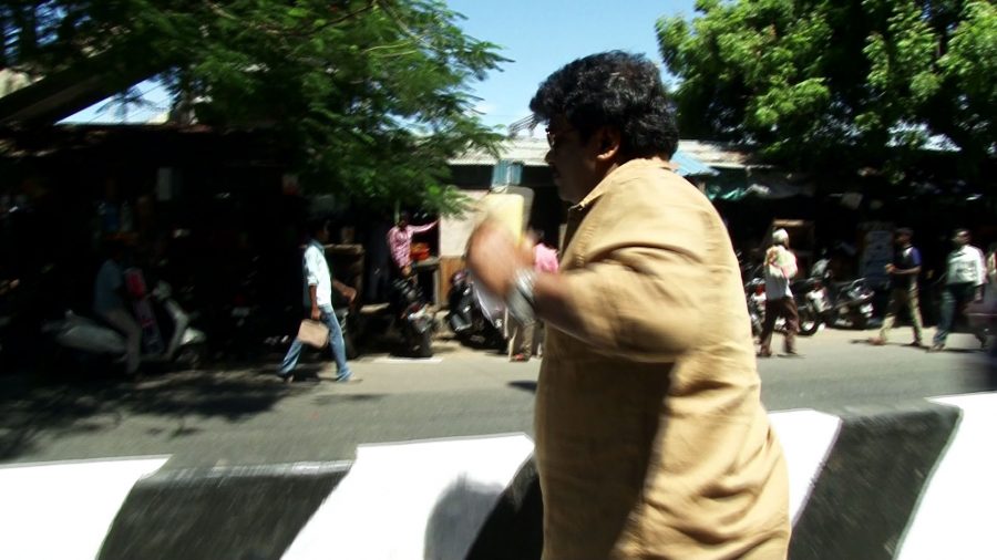 Actor R Parthiban Participates In An Anti-Piracy Raid At Burma Bazaar Stills