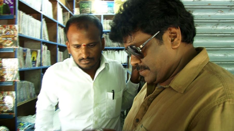 Actor R Parthiban Participates In An Anti-Piracy Raid At Burma Bazaar Stills