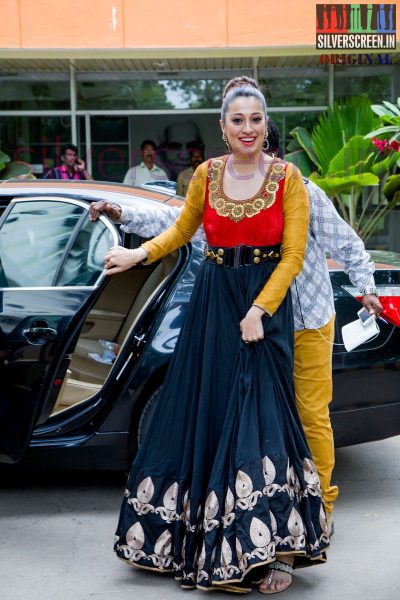 Actress Raai Laxmi at Irumbu Kuthirai Press Meet HQ Stills