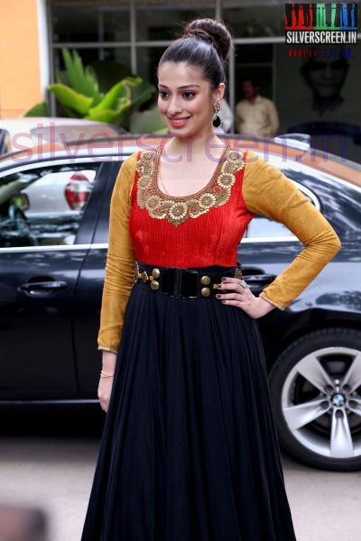 Actress Raai Laxmi at Irumbu Kuthirai Press Meet HQ Stills