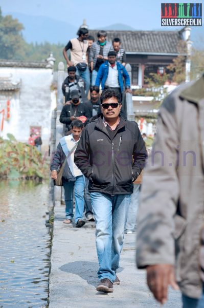 Director Shankar in Ai Movie Working Stills