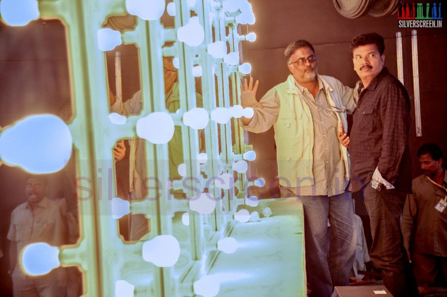 Director Shankar and Cinematographer PC Sreeram in Ai Movie Working Stills