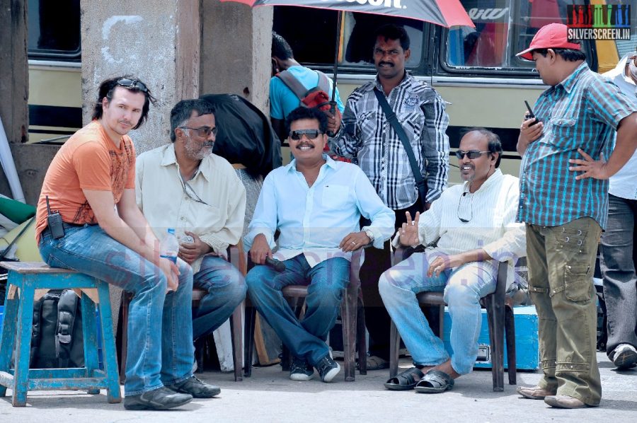 Director Shankar and Cinematographer PC Sreeram in Ai Movie Working Stills
