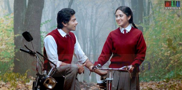 Actor Sathya and Actress Mia George in Amara Kaaviyam Movie Stills