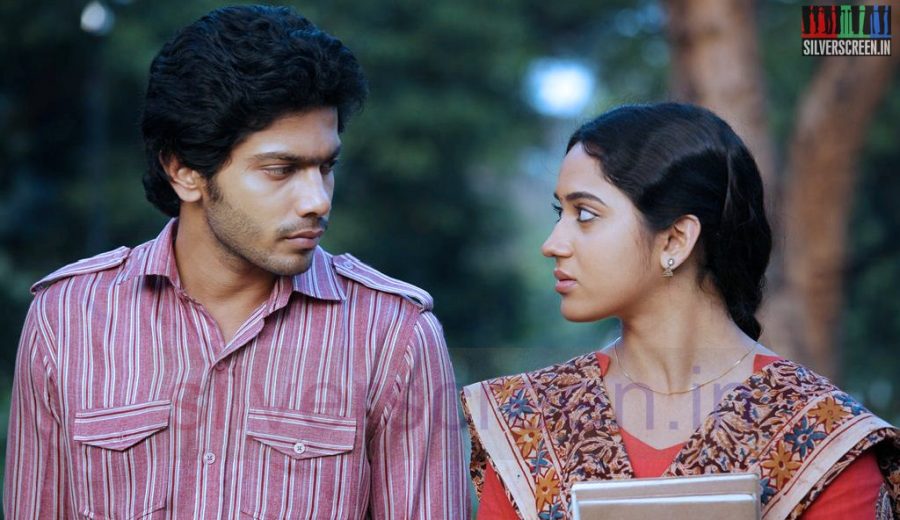 Actor Sathya and Actress Mia George in Amara Kaaviyam Movie Stills