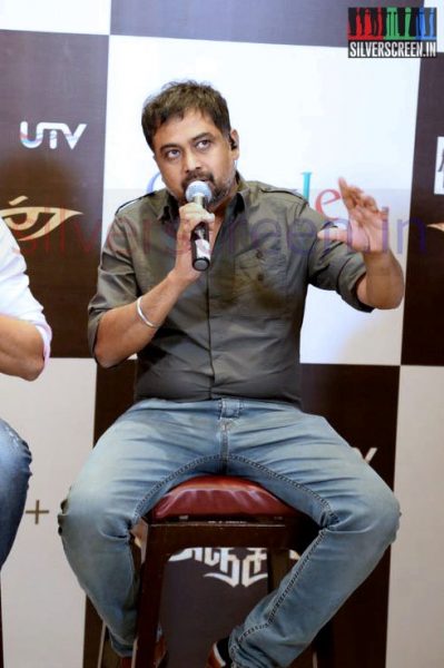 N Lingusamy at the Anjaan Hangout Event