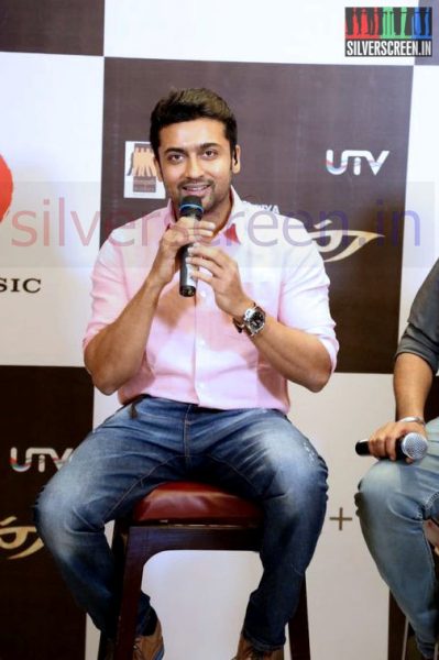 Actor Suriya at the Anjaan Hangout Event