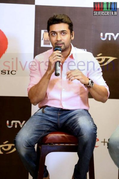 Actor Suriya at the Anjaan Hangout Event