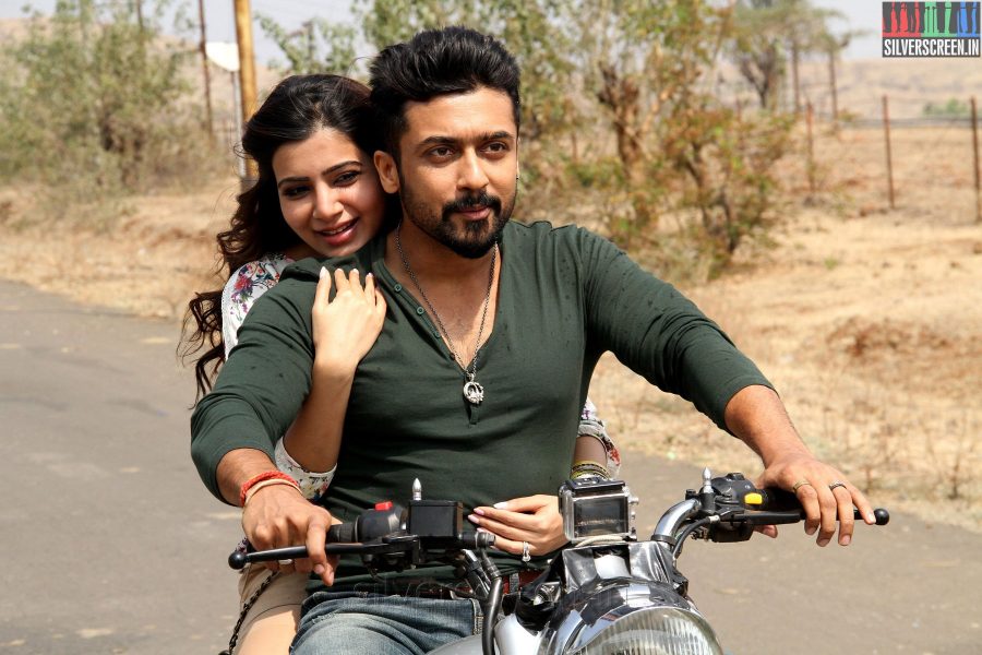 Actor Suriya and Samantha in Anjaan Movie Stills