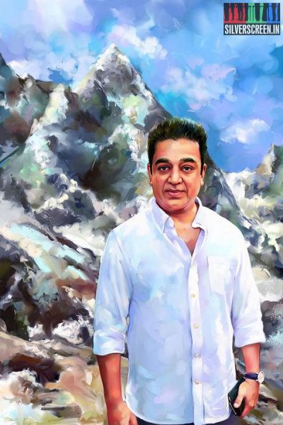 Painting of Kamal Haasan by AP Sreedhar