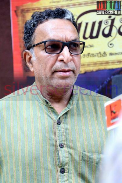 Actor Nasser at the Kaaviya Thalaivan Press Meet