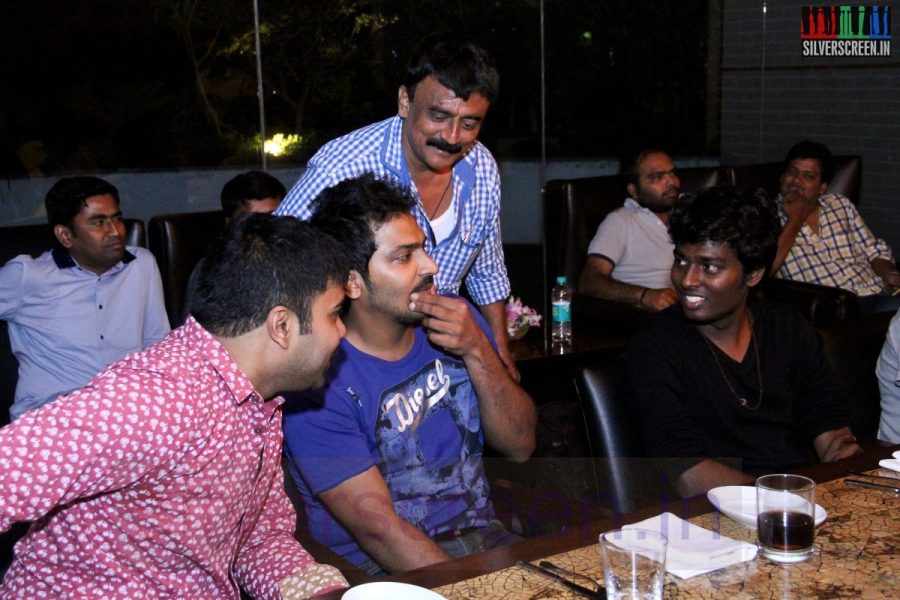 Director Atlee, Karthik G Krish and Actor Vaibhav at Kappal Dinner with Stars Contest Stills
