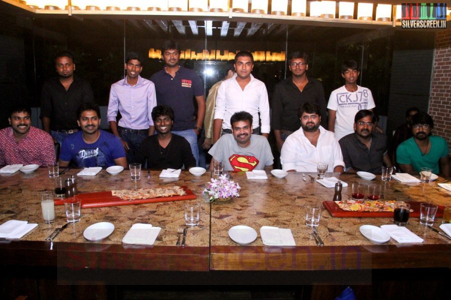 Director Atlee, Karthik G Krish, Actor Kreshna, Vaibhav, Karunakaran and Premgi Amaren at Kappal Dinner with Stars Contest Stills