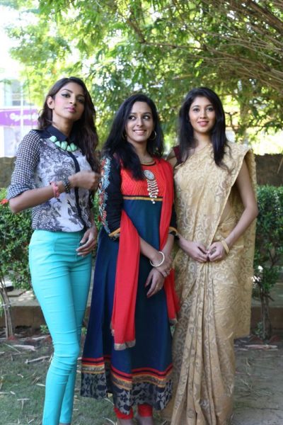 Actress Akhila Kishore, Mahalakshmi and Sahithya Jagannathan in Kathai Thiraikathai Vasanam Iyakkam Success Meet Stills