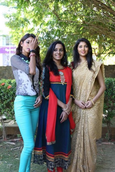 Actress Akhila Kishore, Mahalakshmi and Sahithya Jagannathan in Kathai Thiraikathai Vasanam Iyakkam Success Meet Stills