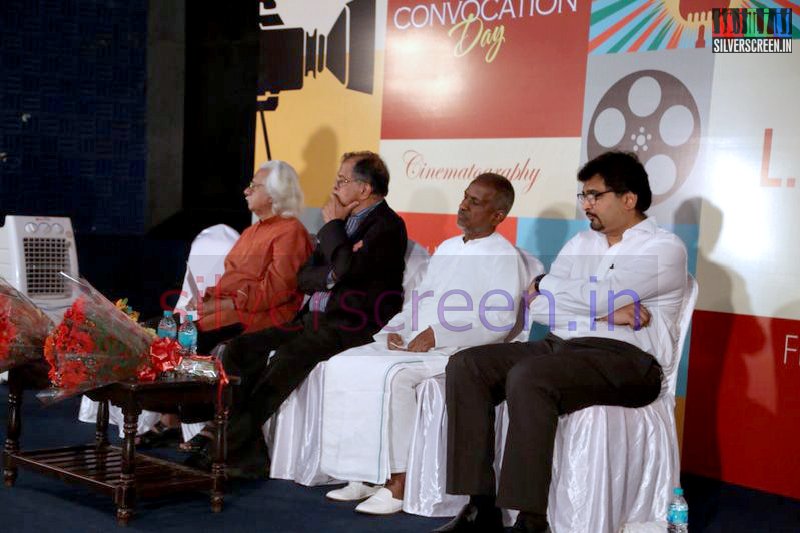 Director Adoor Gopalakrishnan and Ilaiyaraaja at the LV Prasad film and TV Academy Convocation Day