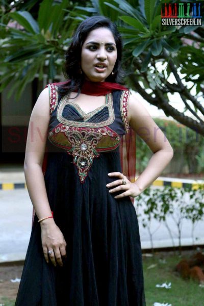 Actress Srushti in Megha Movie Press Meet Stills