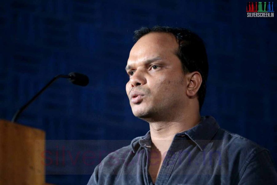 Director Karthik Rishi in Megha Movie Press Meet Stills
