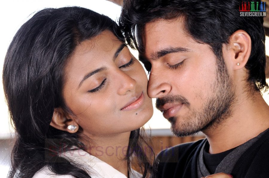 Actor Harish Kalyan and Actress Anandhi in Poriyaalan Movie Stills