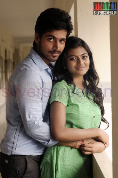Actor Harish Kalyan and Actress Anandhi in Poriyaalan Movie Stills