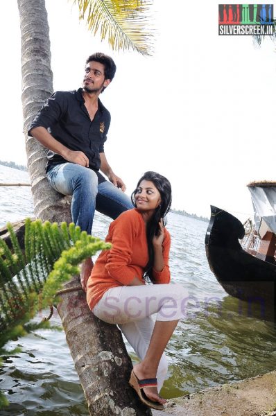 Actor Harish Kalyan and Actress Anandhi in Poriyaalan Movie Stills