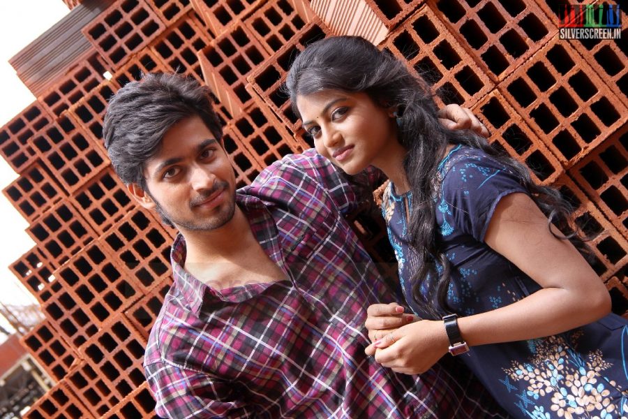 Actor Harish Kalyan and Actress Anandhi in Poriyaalan Movie Stills