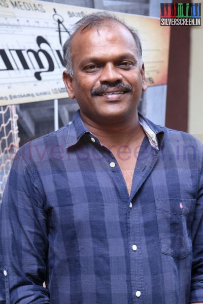 Cinematographer R Velraj at Poriyaalan Press Meet Stills
