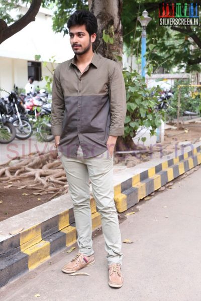 Actor Harish Kalyan at Poriyaalan Press Meet Stills